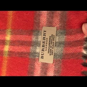 Pink Burberry Cashmere Scarf